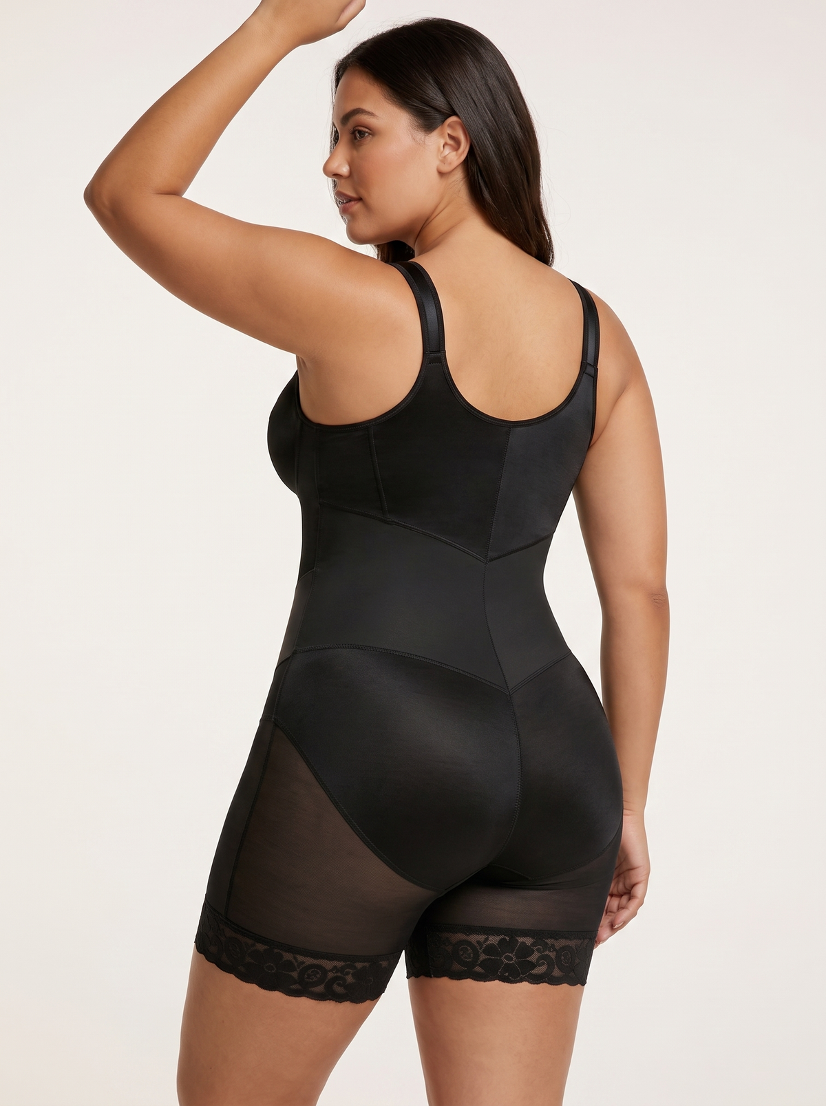Nano Banana 2 generated back three-quarter view of Signature Sculpt shaper in Black