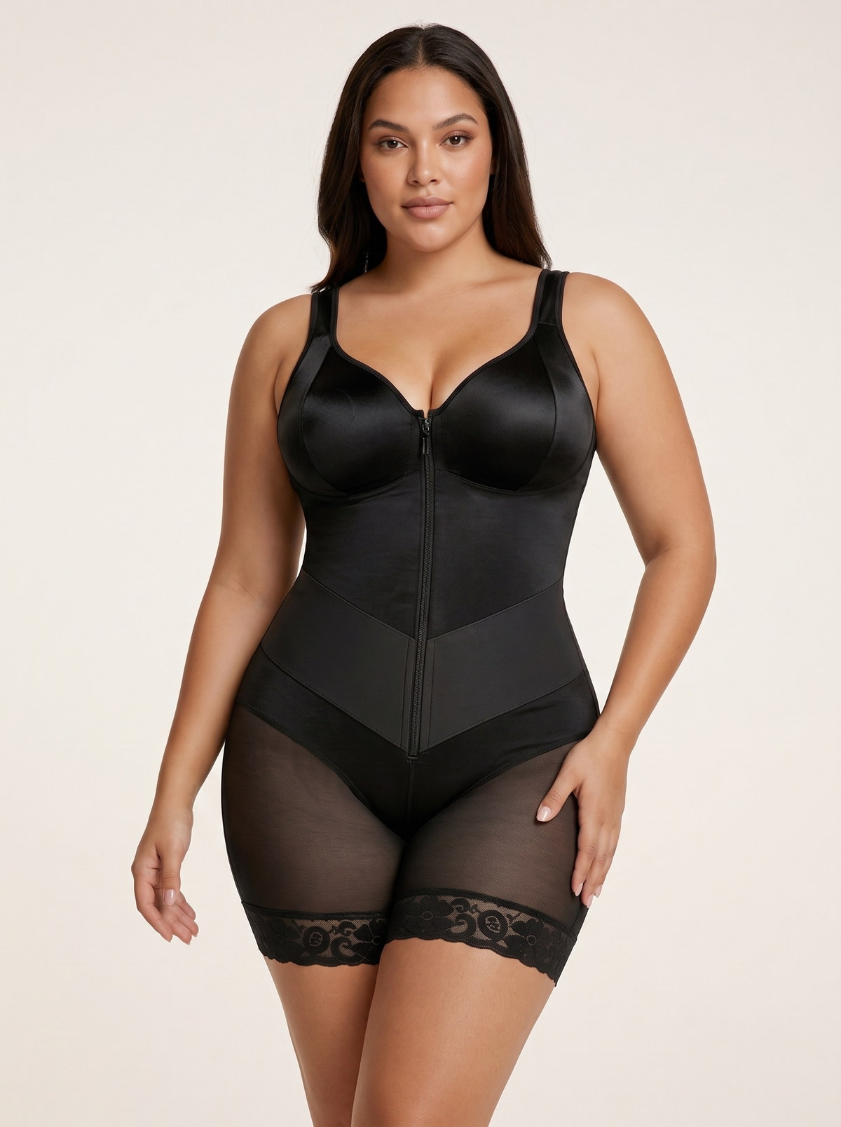 Nano Banana 2 generated front three-quarter view of Signature Sculpt shaper in Black